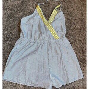 The lucky brand swimwear coverup blue striped